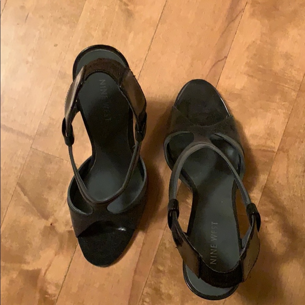Nine West heels - black and gray